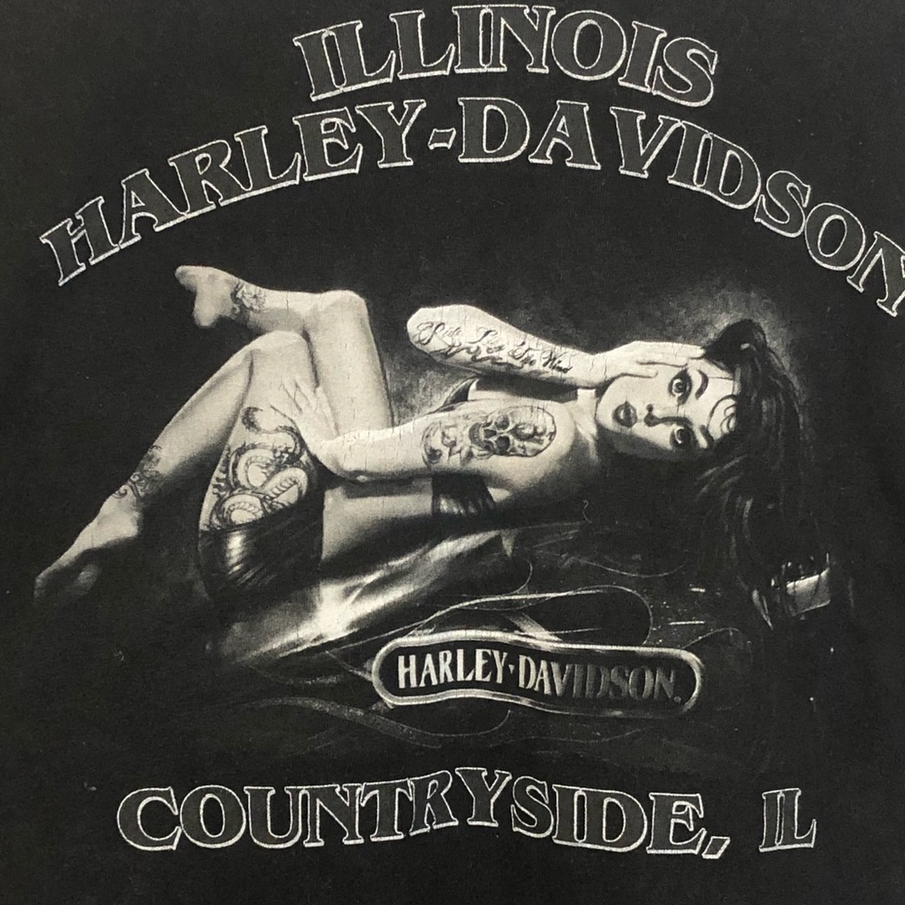2000s Harley Davidson Illinois Bike T shirt